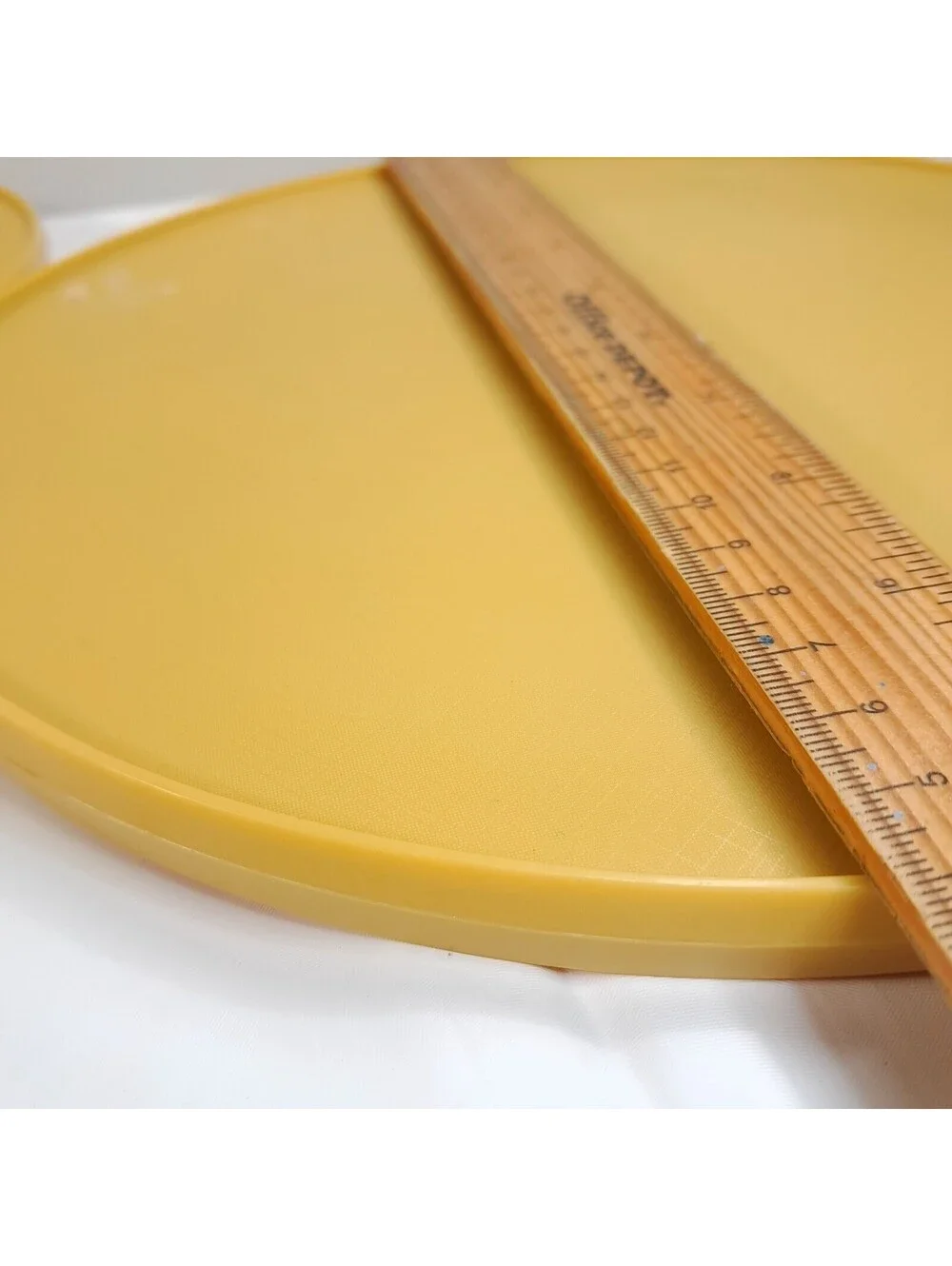 Rubbermaid Harvest Gold Plastic Lazy Susan set 2 #JB1 2709 1970's 10.5